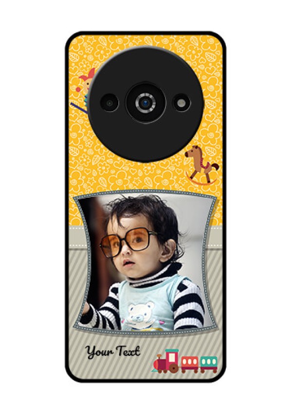 Redmi A3X Custom Glass Phone Case - Baby Picture Upload Design