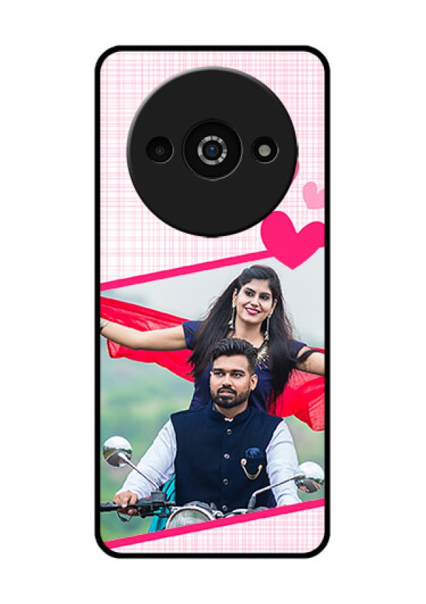 Redmi A3X Custom Glass Phone Case - Love Shape Heart Design