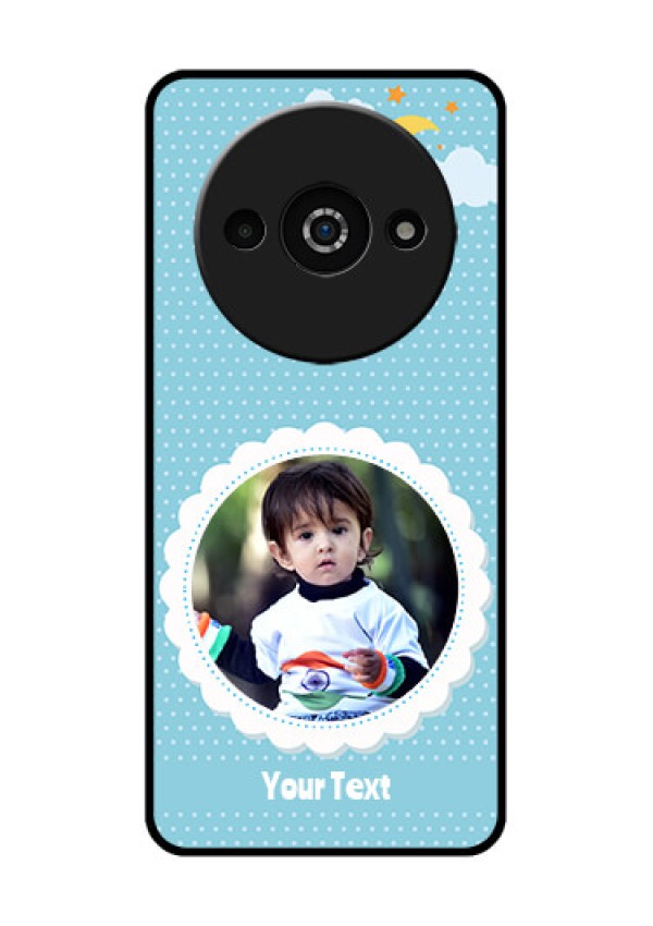 Redmi A3X Custom Glass Phone Case - Violet Pattern Design