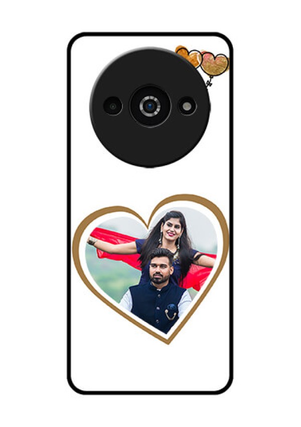 Redmi A3X Custom Glass Phone Case - You and Me Design