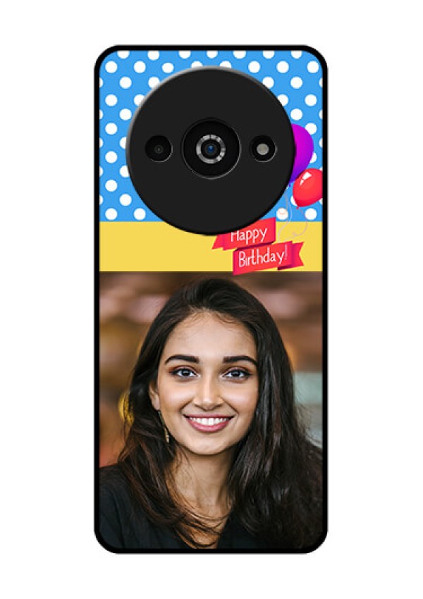 Redmi A3X Custom Glass Phone Case - Happy Birthday Design