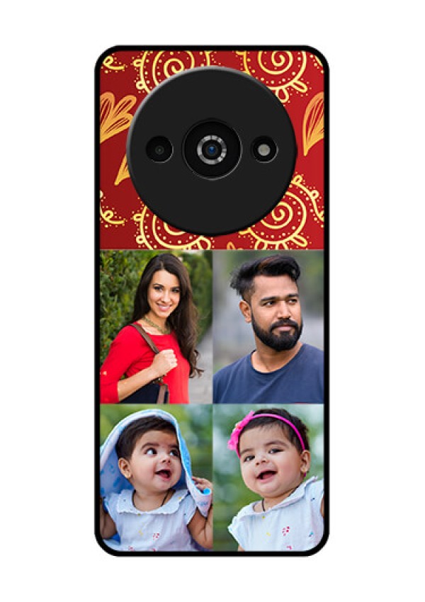 Redmi A3X Custom Glass Phone Case - 4 Image Traditional Design