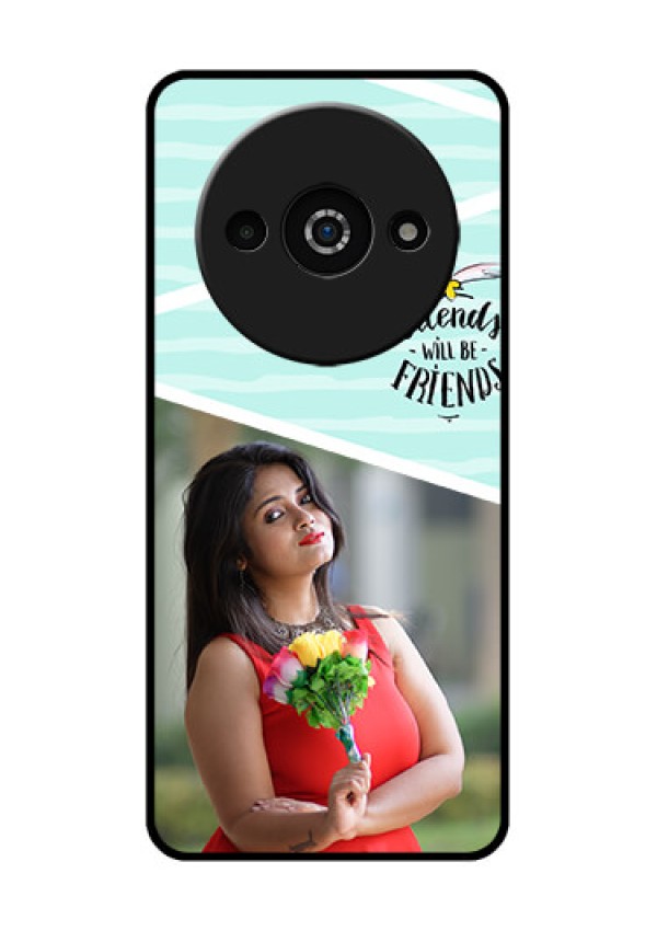 Redmi A3X Custom Glass Phone Case - Friends Picture Icon Design