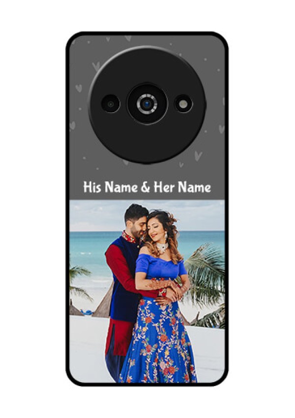 Redmi A3X Custom Glass Phone Case - Buy Love Design With Photo Online