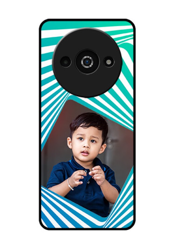 Redmi A3X Custom Glass Phone Case - Abstract Spiral Design