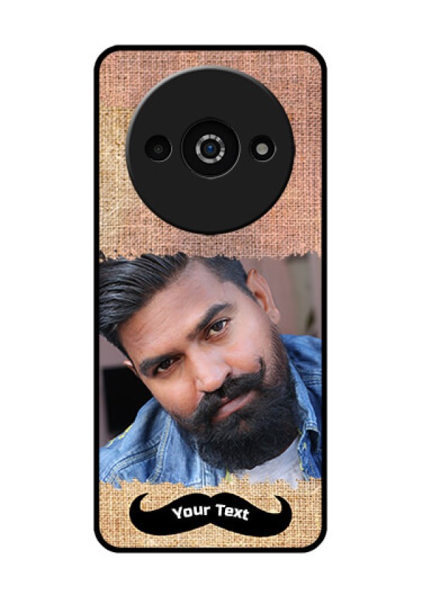 Redmi A3X Custom Glass Phone Case - With Texture Design