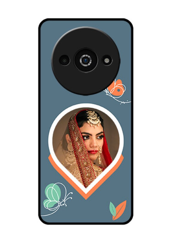 Redmi A3X Custom Glass Phone Case - Droplet Butterflies Design