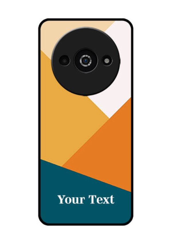 Redmi A3X Custom Glass Phone Case - Stacked Multi - Colour Design