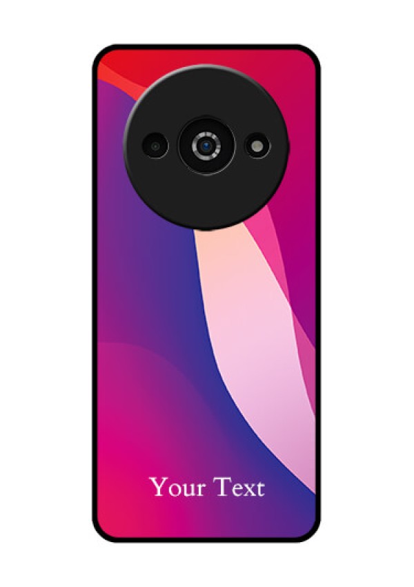 Redmi A3X Custom Glass Phone Case - Digital Abstract Overlap Design