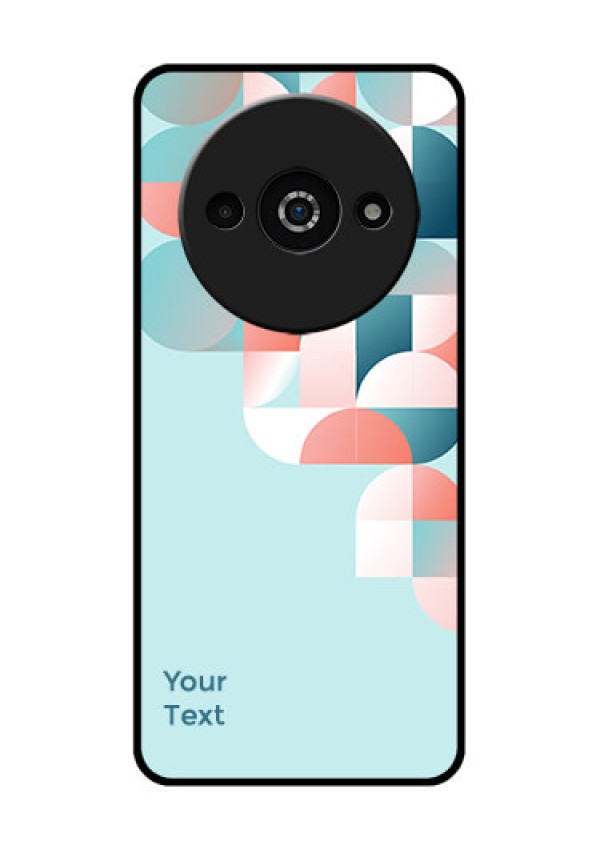 Redmi A3X Custom Glass Phone Case - Stylish Semi - Circle Pattern Design