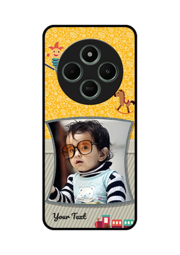 redmi A4 5G Custom Glass Phone Case - Baby Picture Upload Design