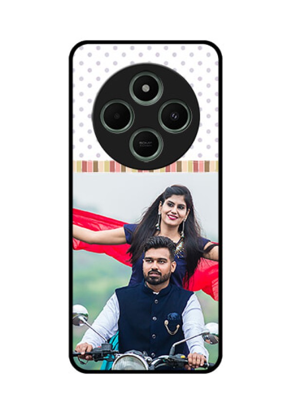 redmi A4 5G Custom Glass Phone Case - Cute Family Design