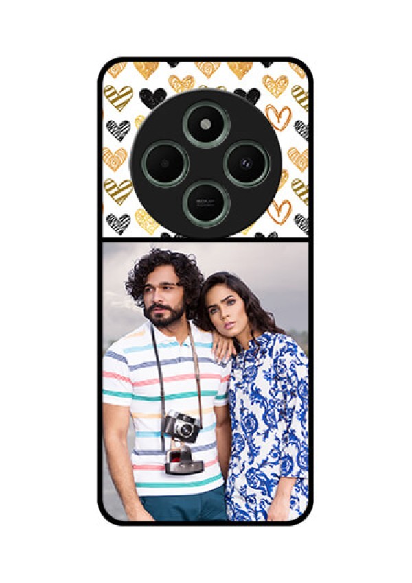 redmi A4 5G Custom Glass Phone Case - Love Symbol Design