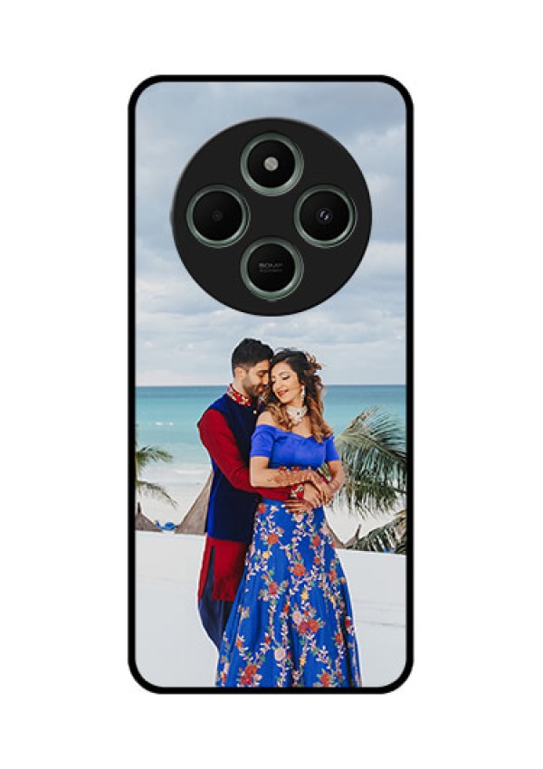 redmi A4 5G Custom Glass Phone Case - Upload Full Picture Design