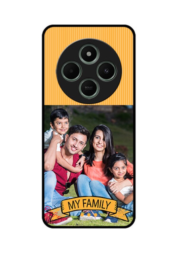 redmi A4 5G Custom Glass Phone Case - My Family Design