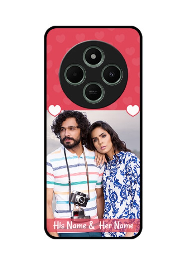 redmi A4 5G Custom Glass Phone Case - Simple Love Design