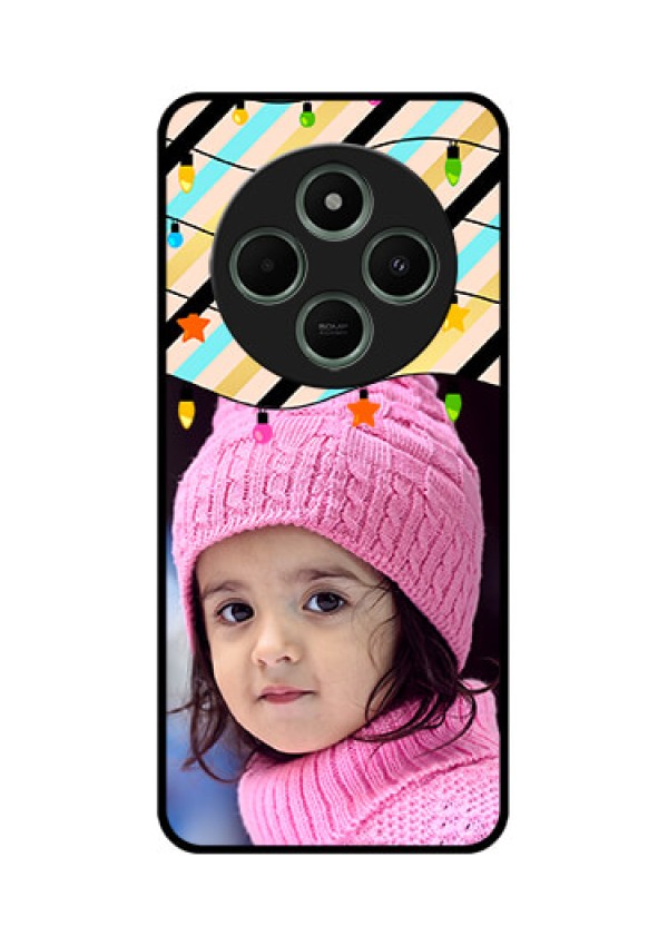 redmi A4 5G Custom Glass Phone Case - Lights Hanging Design