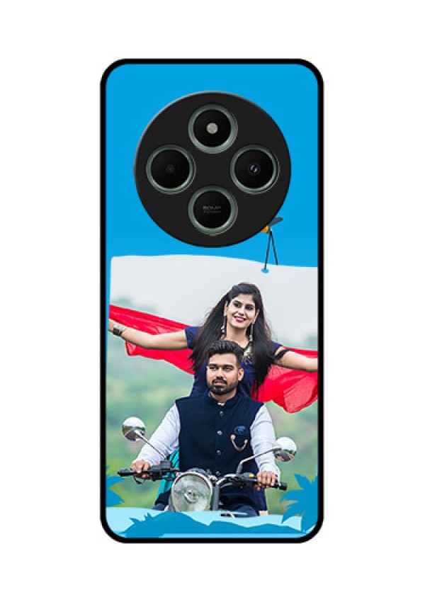 redmi A4 5G Custom Glass Phone Case - Traveller Design