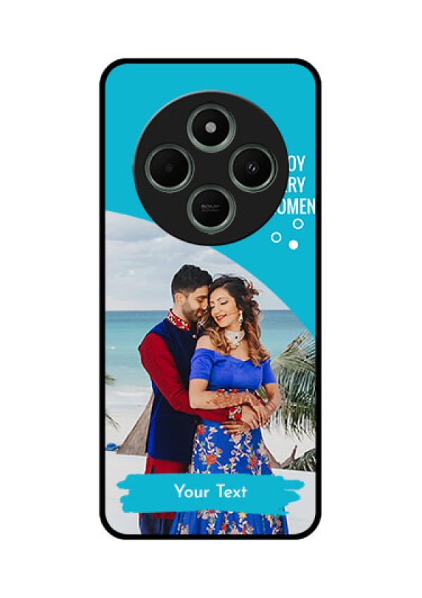 redmi A4 5G Custom Glass Phone Case - Happy Moment Design