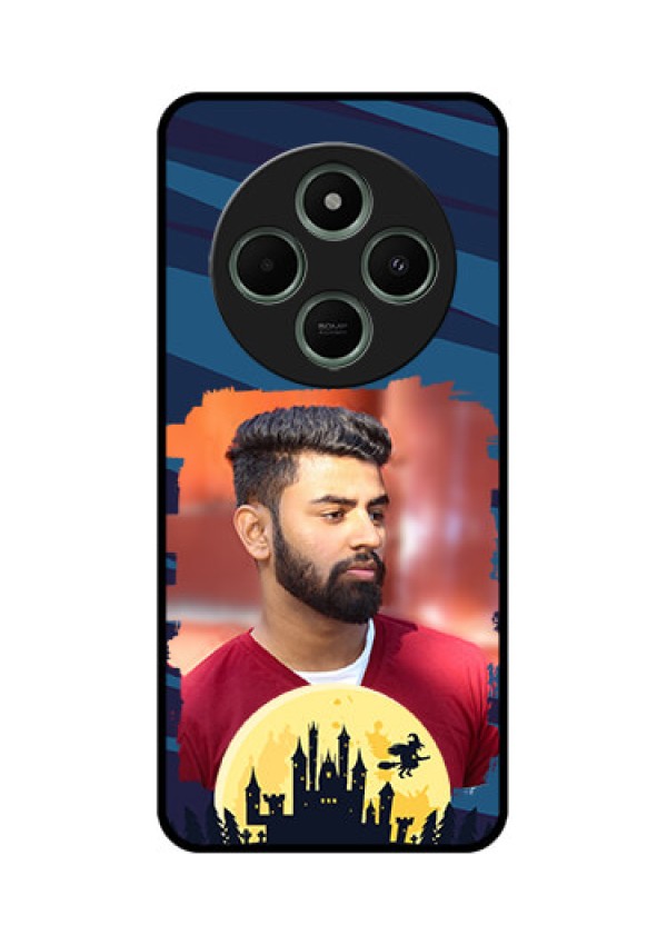 redmi A4 5G Custom Glass Phone Case - Halloween Witch Design