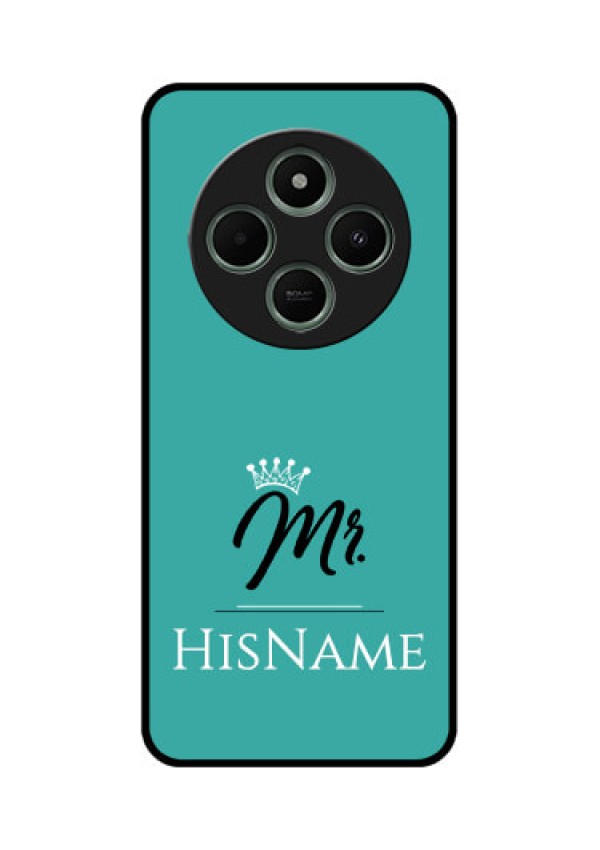 redmi A4 5G Custom Glass Phone Case - Mr With Name Design