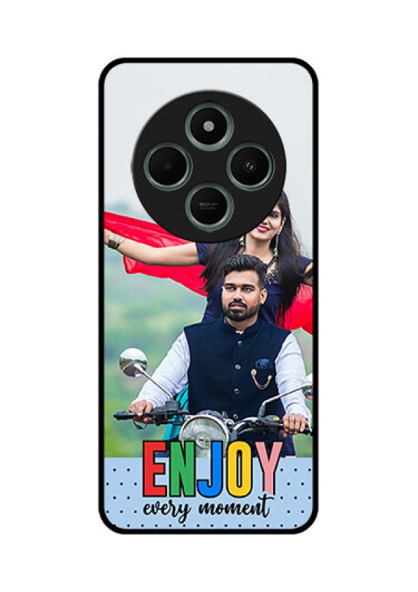 redmi A4 5G Custom Glass Phone Case - Enjoy Every Moment Design