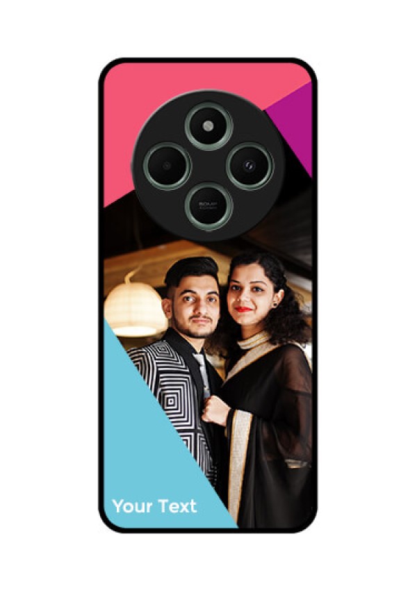 redmi A4 5G Custom Glass Phone Case - Stacked Triple Colour Design