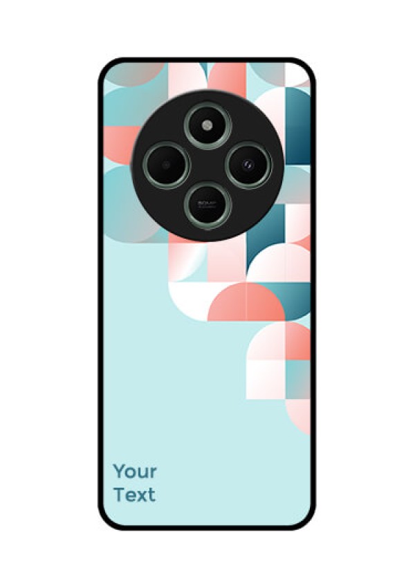 redmi A4 5G Custom Glass Phone Case - Stylish Semi - Circle Pattern Design
