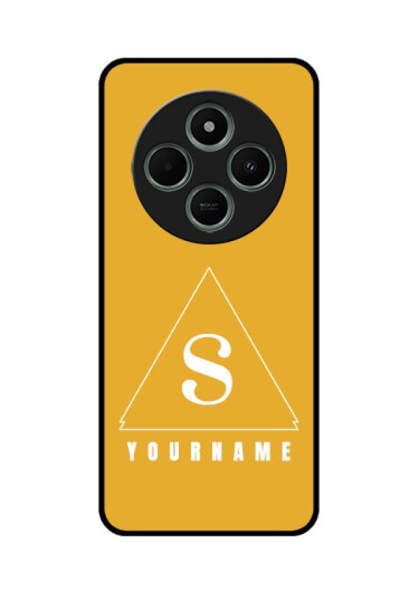 redmi A4 5G Custom Glass Phone Case - Simple Triangle Design