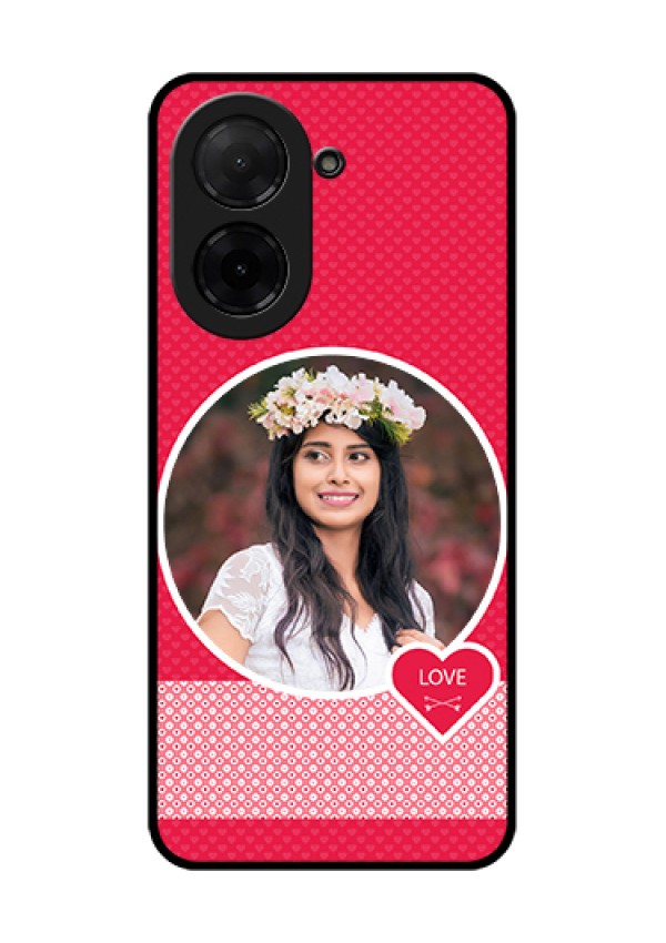 Xiaomi Redmi A5 Custom Glass Phone Case - Pink Color Pattern Design