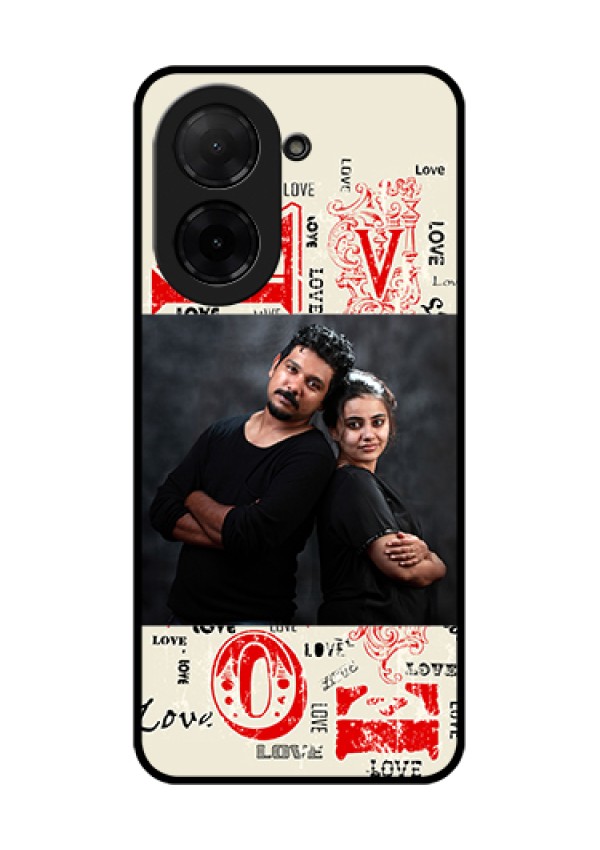 Xiaomi Redmi A5 Custom Glass Phone Case - Trendy Love Design Case