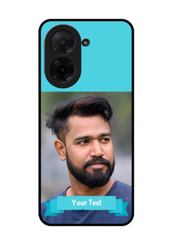 Xiaomi Redmi A5 Custom Glass Phone Case - Blue Color Design