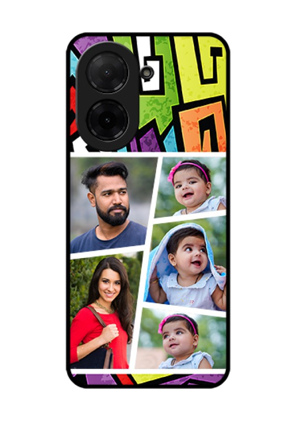 Xiaomi Redmi A5 Custom Glass Phone Case - Graffiti Pattern Design
