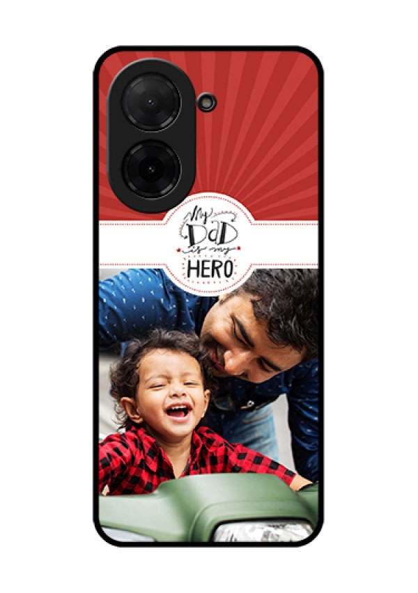 Xiaomi Redmi A5 Custom Glass Phone Case - My Dad Hero Design