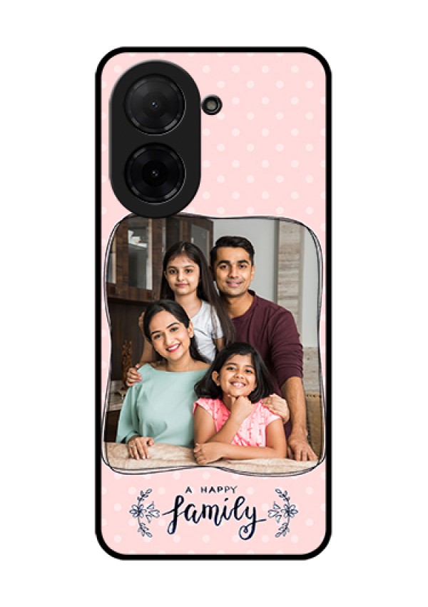 Xiaomi Redmi A5 Custom Glass Phone Case - Family With Dots Design