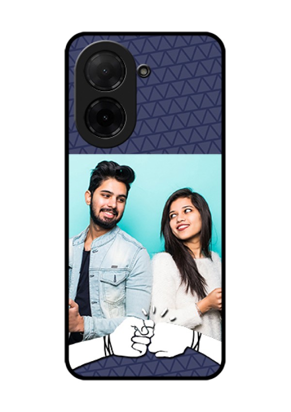Xiaomi Redmi A5 Custom Glass Phone Case - With Best Friends Design