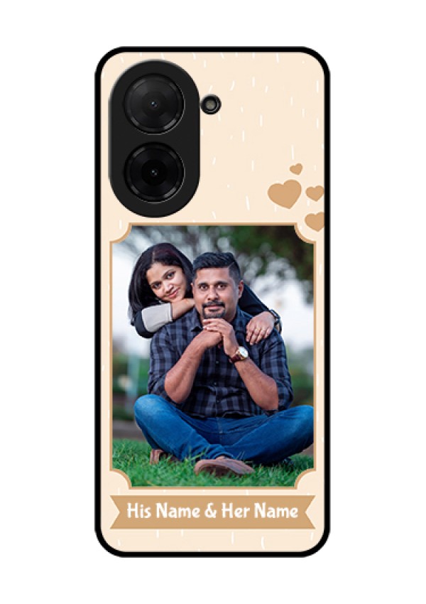 Xiaomi Redmi A5 Custom Glass Phone Case - With Confetti Love Design