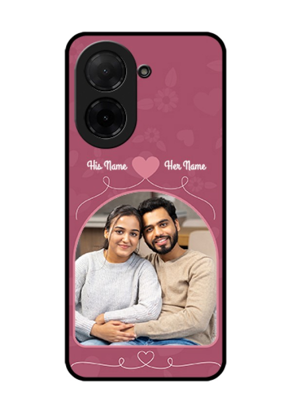 Xiaomi Redmi A5 Custom Glass Phone Case - Love Floral Design