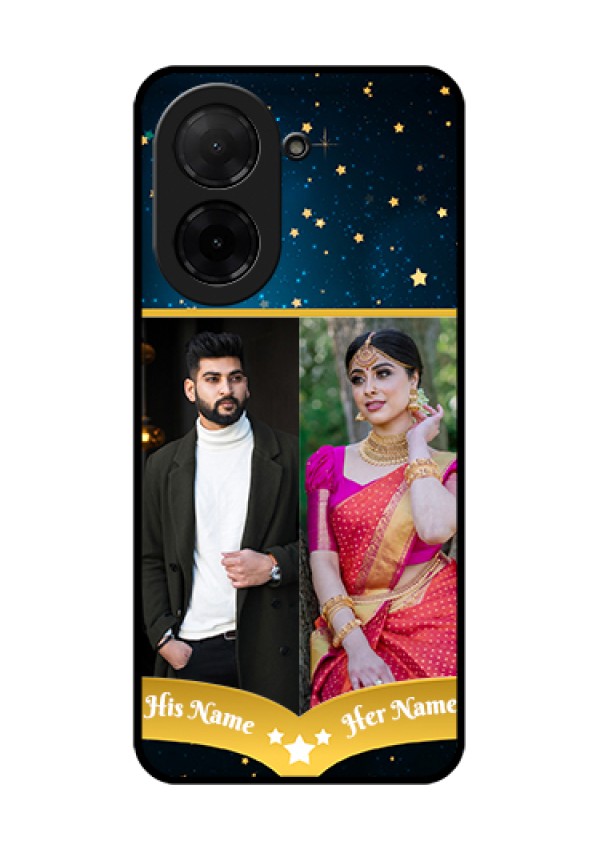 Xiaomi Redmi A5 Custom Glass Phone Case - Galaxy Stars Backdrop Design