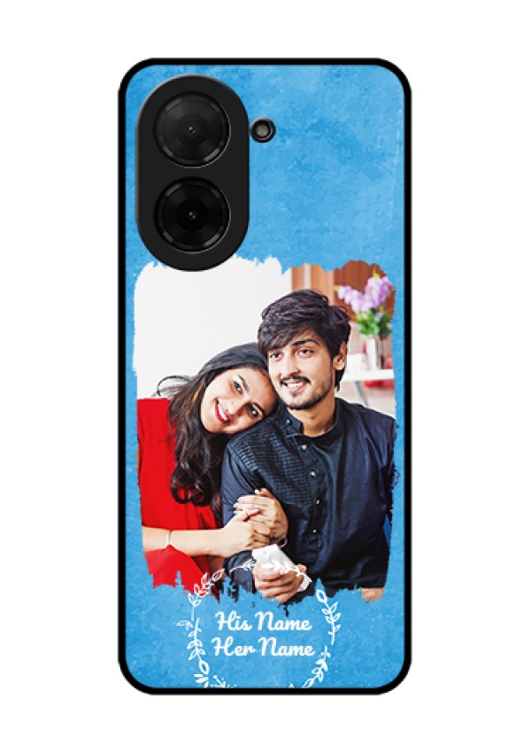 RedmiA5 Custom Glass Phone Case - Blue Color Vintage Design