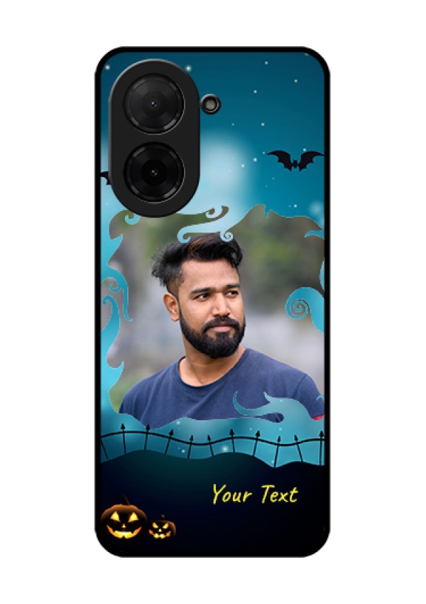 Xiaomi Redmi A5 Custom Glass Phone Case - Halloween Frame Design