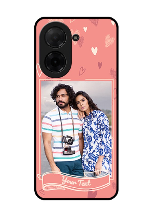Xiaomi Redmi A5 Custom Glass Phone Case - Love Doodle Art Design
