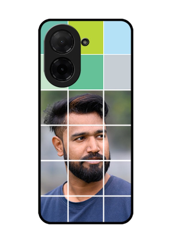 Xiaomi Redmi A5 Custom Glass Phone Case - With White Box Pattern