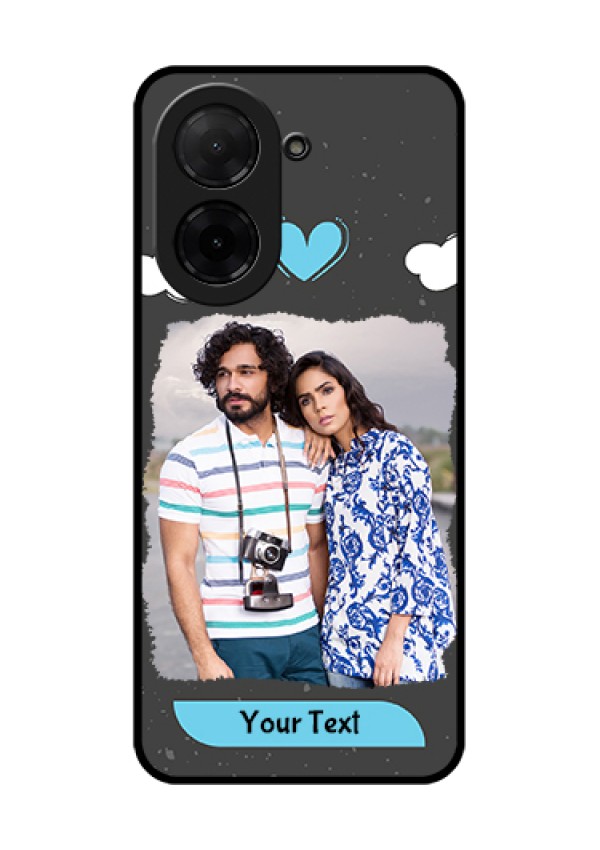 Xiaomi Redmi A5 Custom Glass Phone Case - Splashes With Love Doodles Design