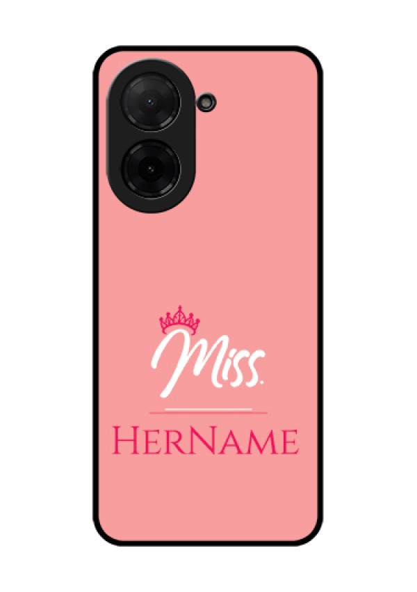 Xiaomi Redmi A5 Custom Glass Phone Case - Mrs With Name Design
