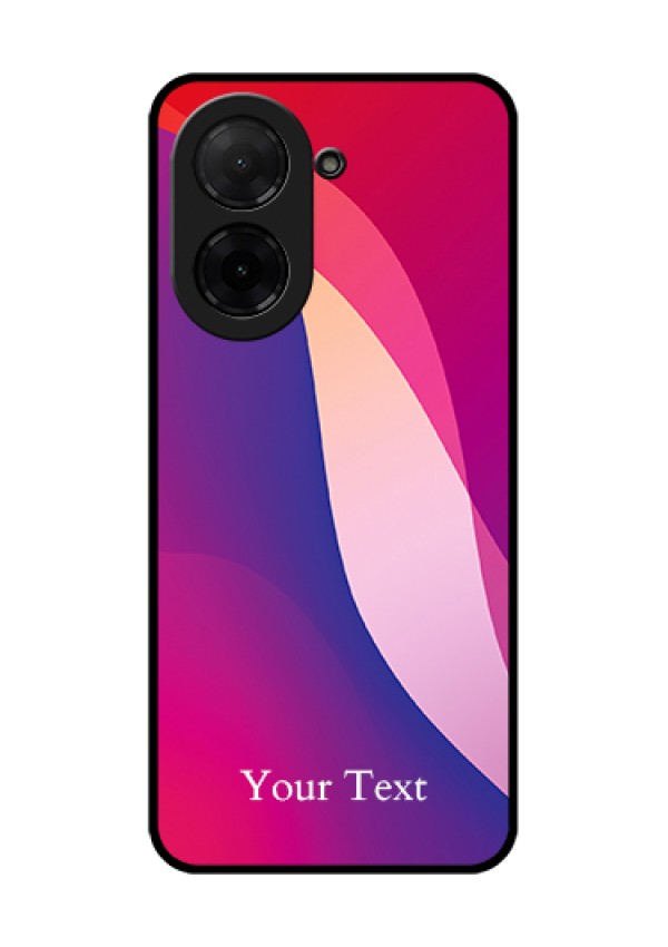 Xiaomi Redmi A5 Custom Glass Phone Case - Digital Abstract Overlap Design