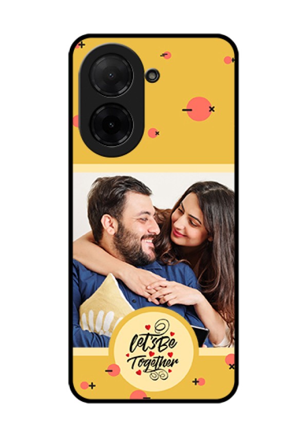 Xiaomi Redmi A5 Custom Glass Phone Case - Lets Be Together Design