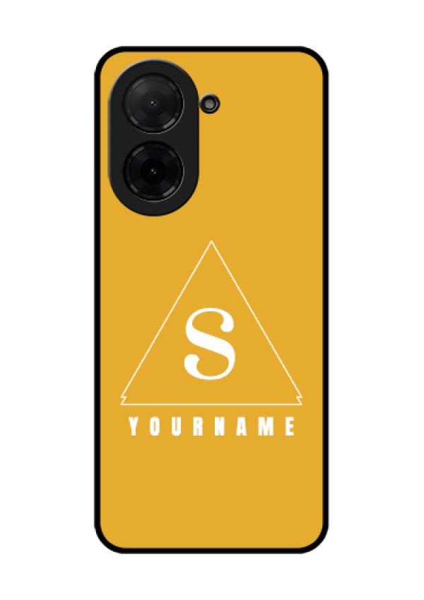 Xiaomi Redmi A5 Custom Glass Phone Case - Simple Triangle Design