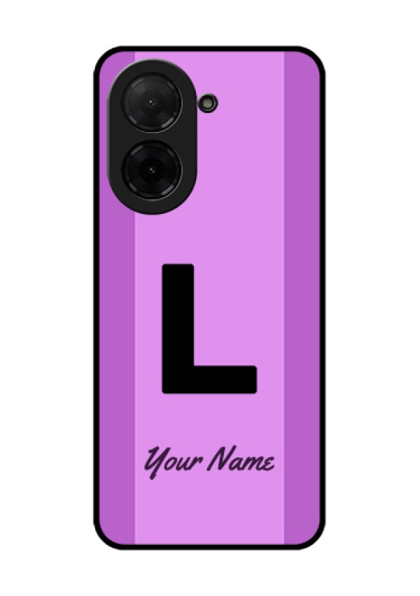 Xiaomi Redmi A5 Custom Glass Phone Case - Tricolor Custom Text Design