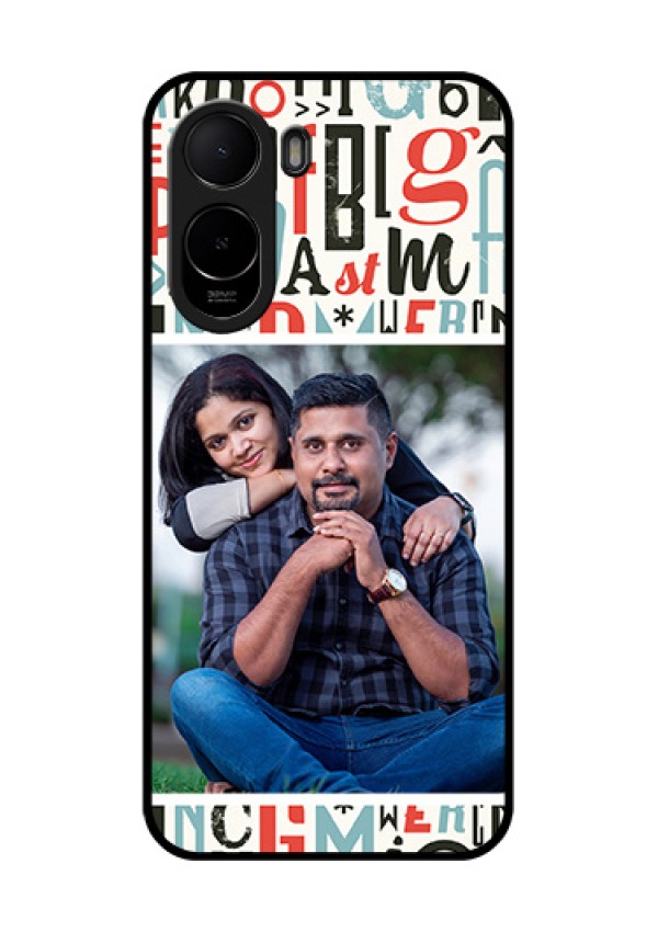 Xiaomi Redmi A7 Pro 5G Custom Glass Phone Case - Alphabet Design